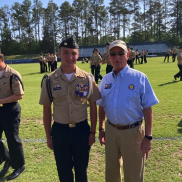 Cadet Patterson received the VVA Medal for Outstanding Achievement.  Cadet Patterson has been promoted to Commander of the NJROTC Unit for the coming school year